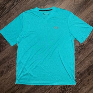 Under Armour Men's Teal V-Neck Tee